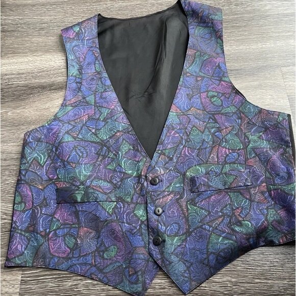 Adventures Of California Other - Vintage Adventures Of California Men’s Size L Formal Floral Multicolor Vest